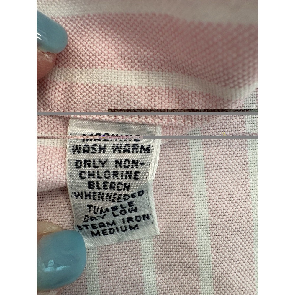 Ralph Lauren Shirt Mens XL Pink Stripe Classic Fit Button Down 17/35 Preppy - Picture 10 of 11